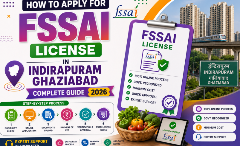 How to Apply for FSSAI License in Indirapuram Ghaziabad – Complete Guide 2026