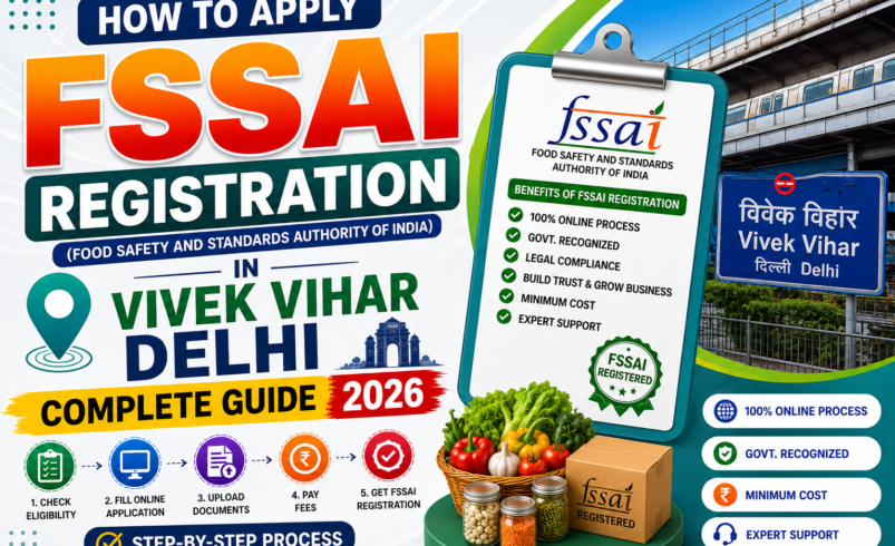 How to Apply FSSAI Registration in Vivek Vihar Delhi – Complete Guide 2026