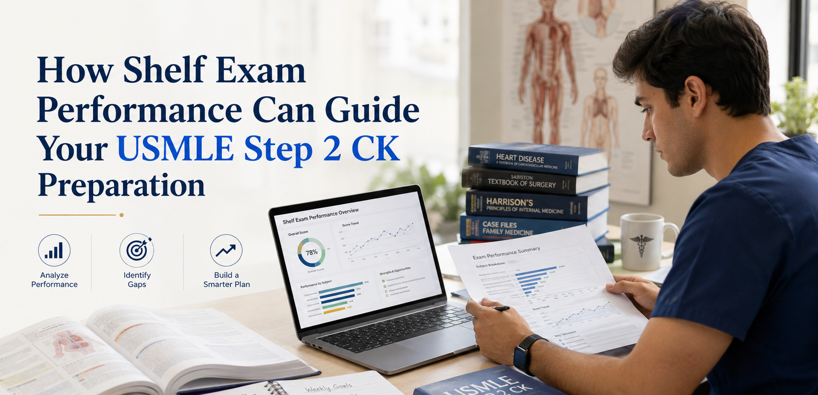 How Shelf Exam Performance Can Guide Your USMLE Step 2 CK Preparation