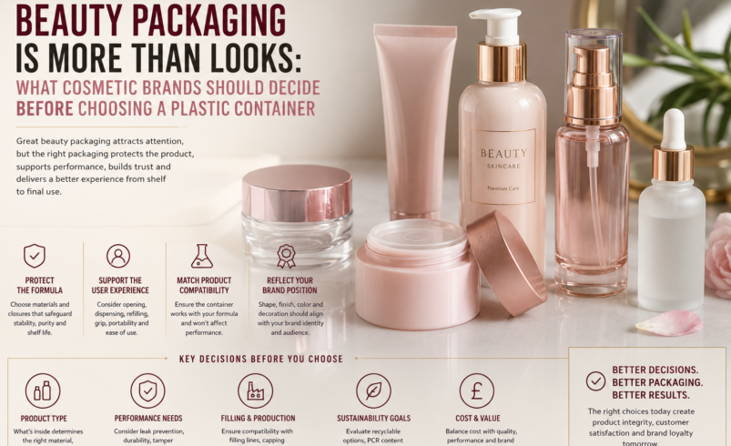 Beauty Packaging Is More Than Looks: What Cosmetic Brands Should Decide Before Choosing a Plastic Container
