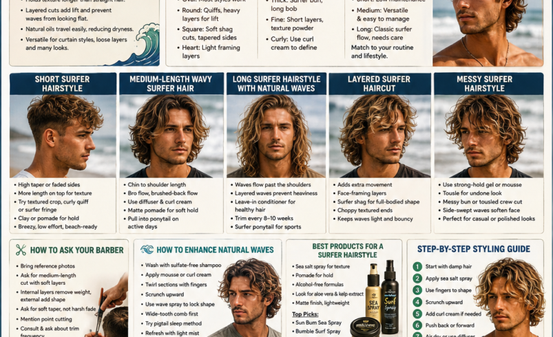 Surfer Hairstyle for Wavy Hair How to Enhance Your Natural Texture