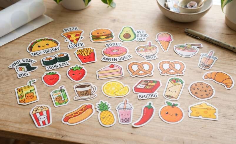 The Satisfying World of Food Stickers With ASMR