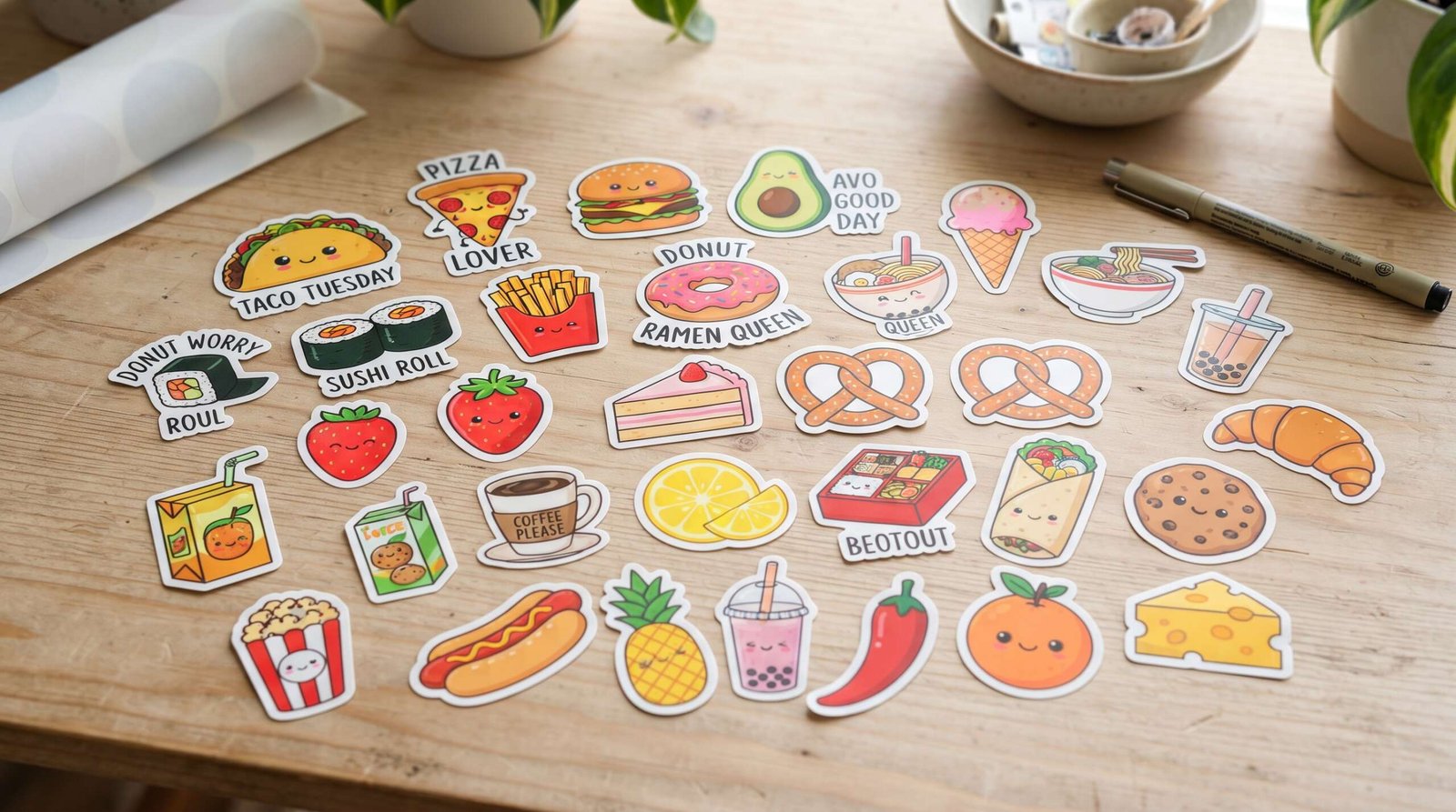 The Satisfying World of Food Stickers With ASMR
