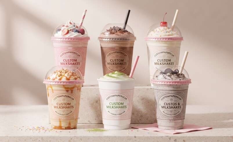 Custom Milkshake Cups for Your Drink Shop