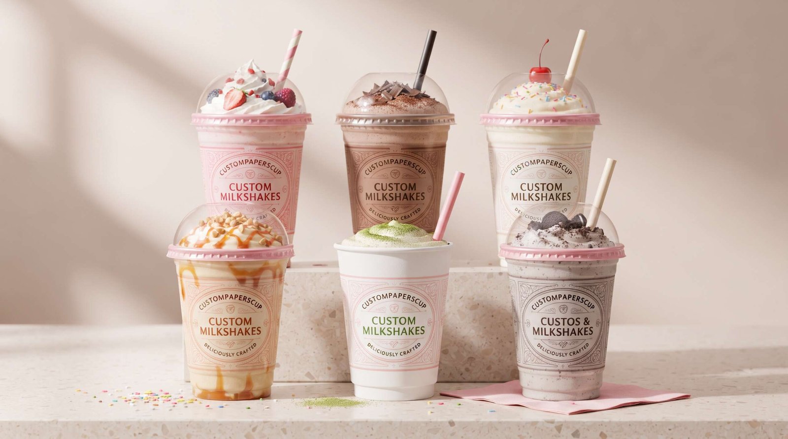 Custom Milkshake Cups for Your Drink Shop