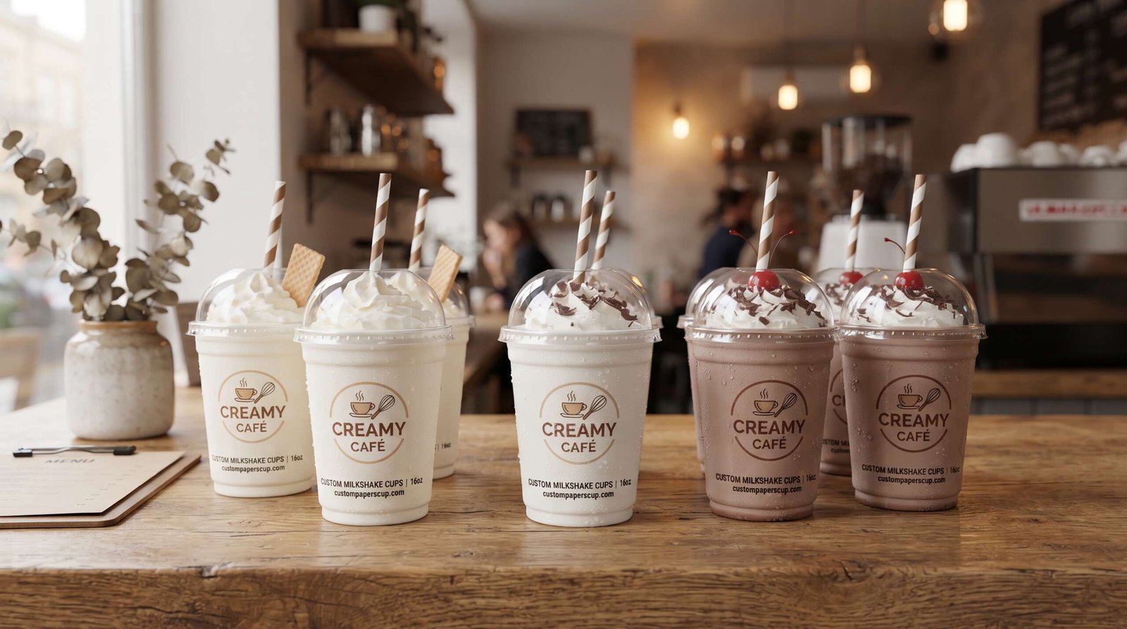 Custom Milkshake Cups for Your Drink Shop