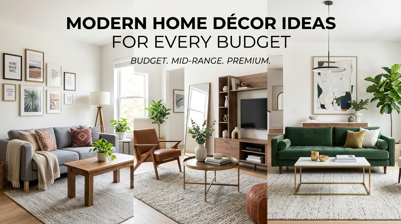 Modern Home Décor Ideas for Every Budget