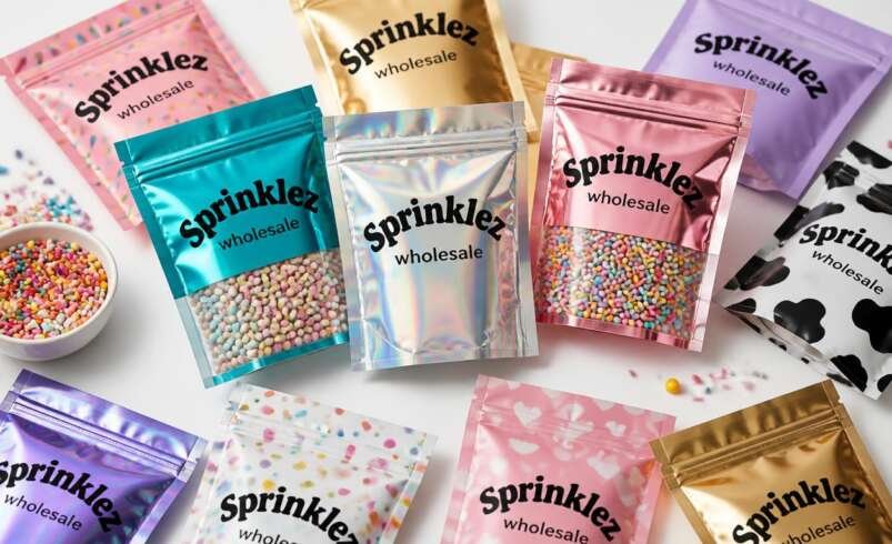 Modern Custom Sprinklez Mylar Bags Solutions