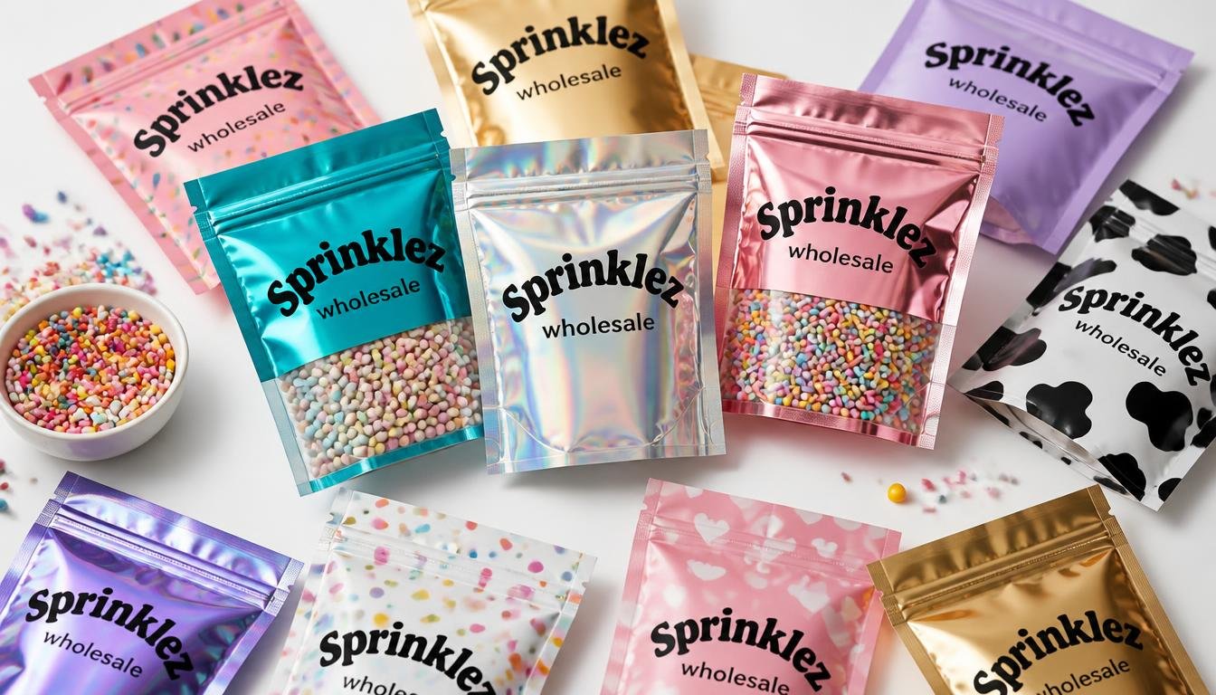 Modern Custom Sprinklez Mylar Bags Solutions