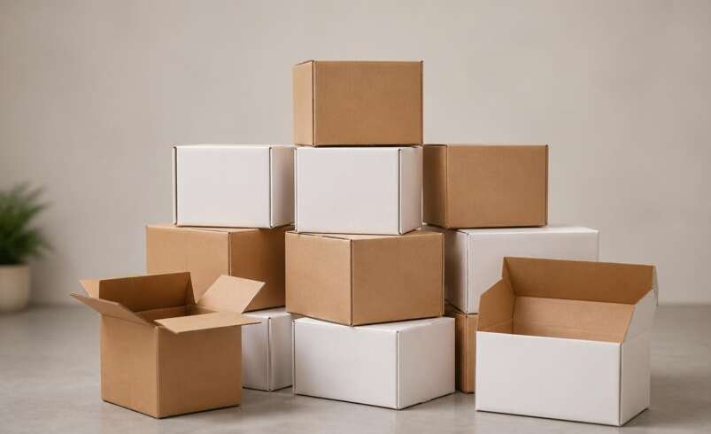 Eco-Friendly Kraft Ecommerce Packaging Containers for Retail Stores
