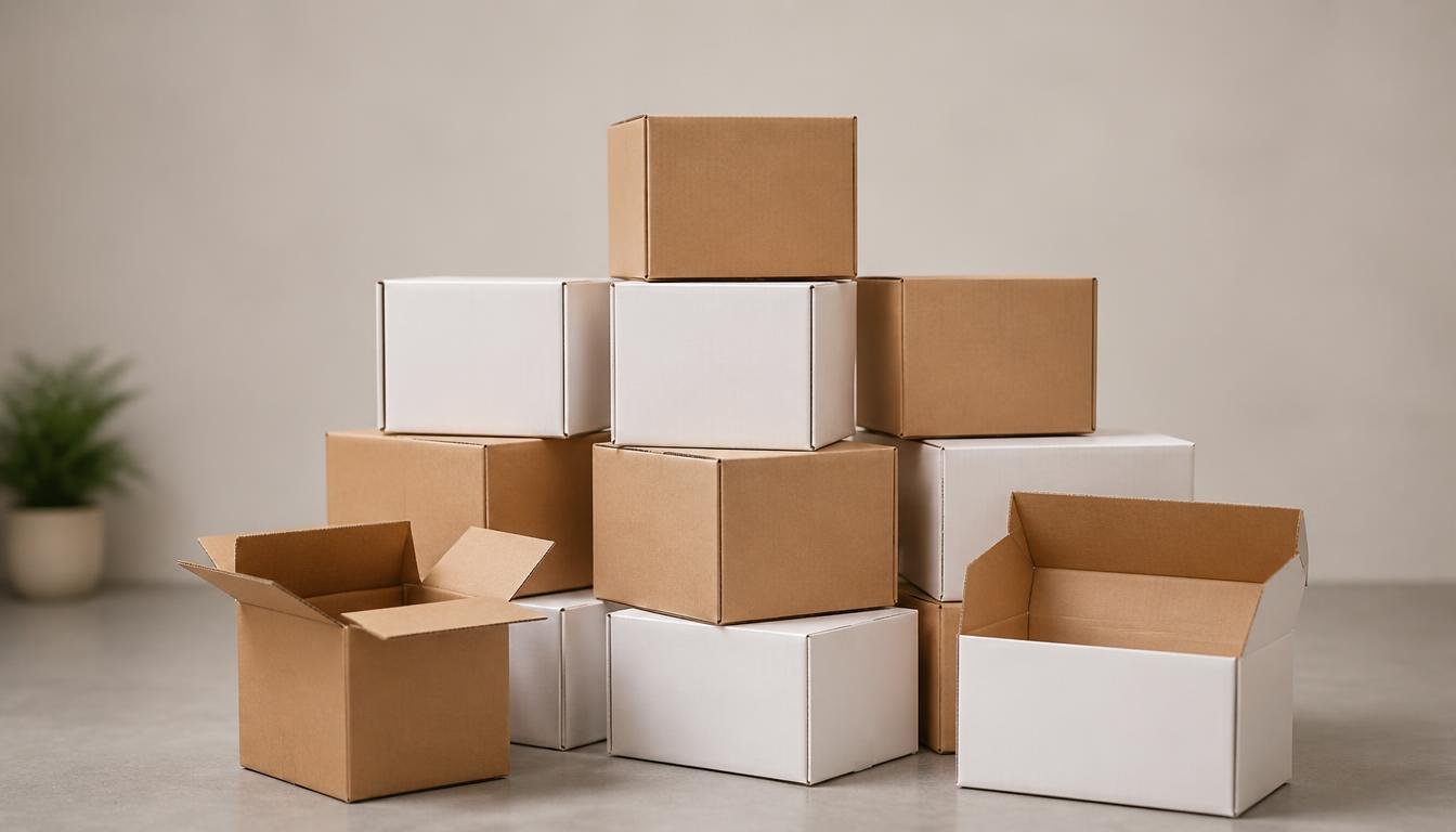 Eco-Friendly Kraft Ecommerce Packaging Containers for Retail Stores