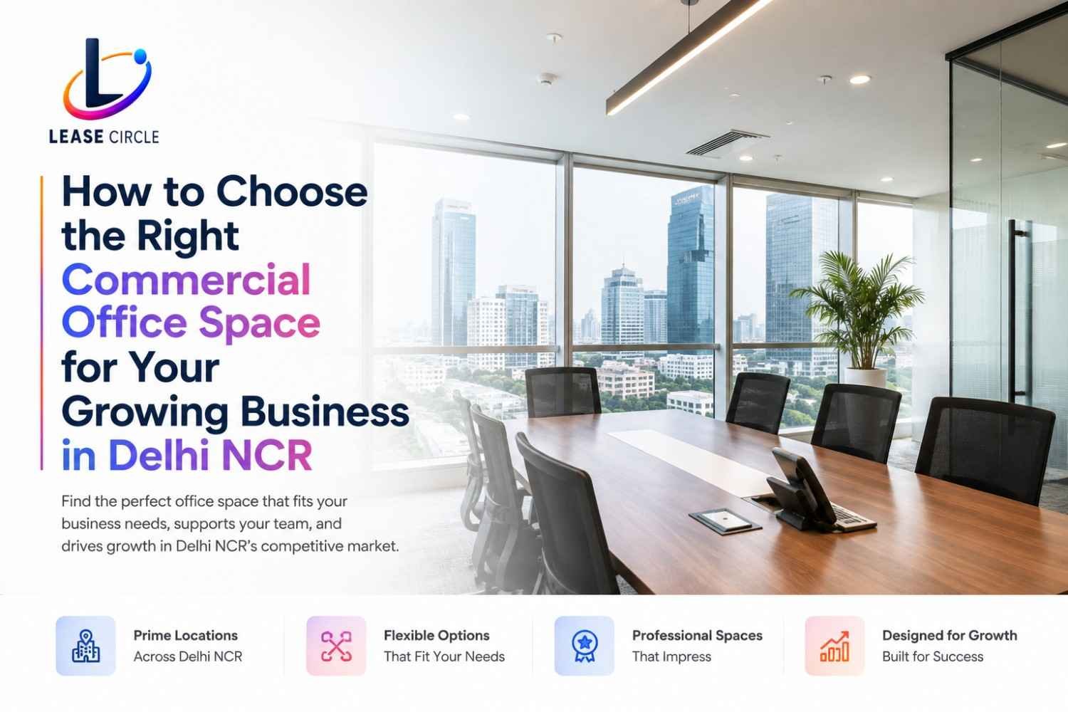 How to Choose the Right Commercial Office Space for Your Growing Business in Delhi NCR
