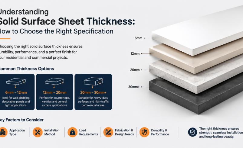 Understanding Solid Surface Sheet Thickness: How to Choose the Right Specification