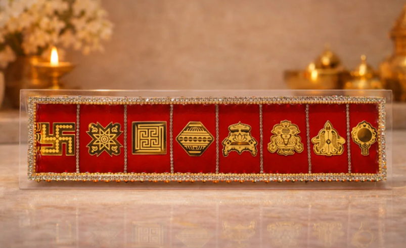 Jain Ashtamangala Frames for Home – A Divine Choice from Jain Sattva