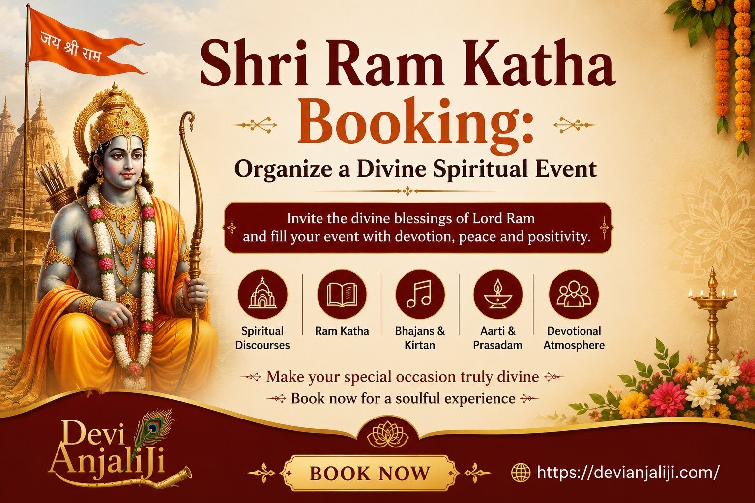 Shri Ram Katha Booking: Organize a Divine Spiritual Event