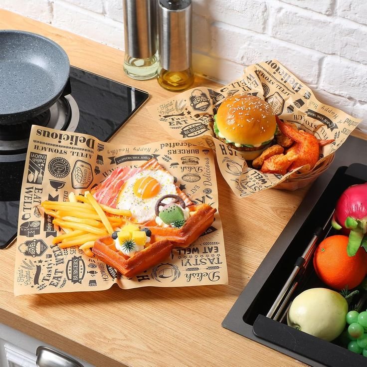 Custom Food Basket Liners | Printed Food Packaging Paper