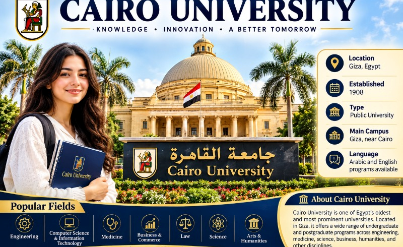 How is the admission process at Cairo University for international students?