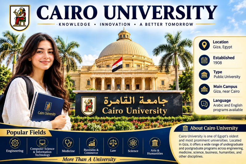 How is the admission process at Cairo University for international students?