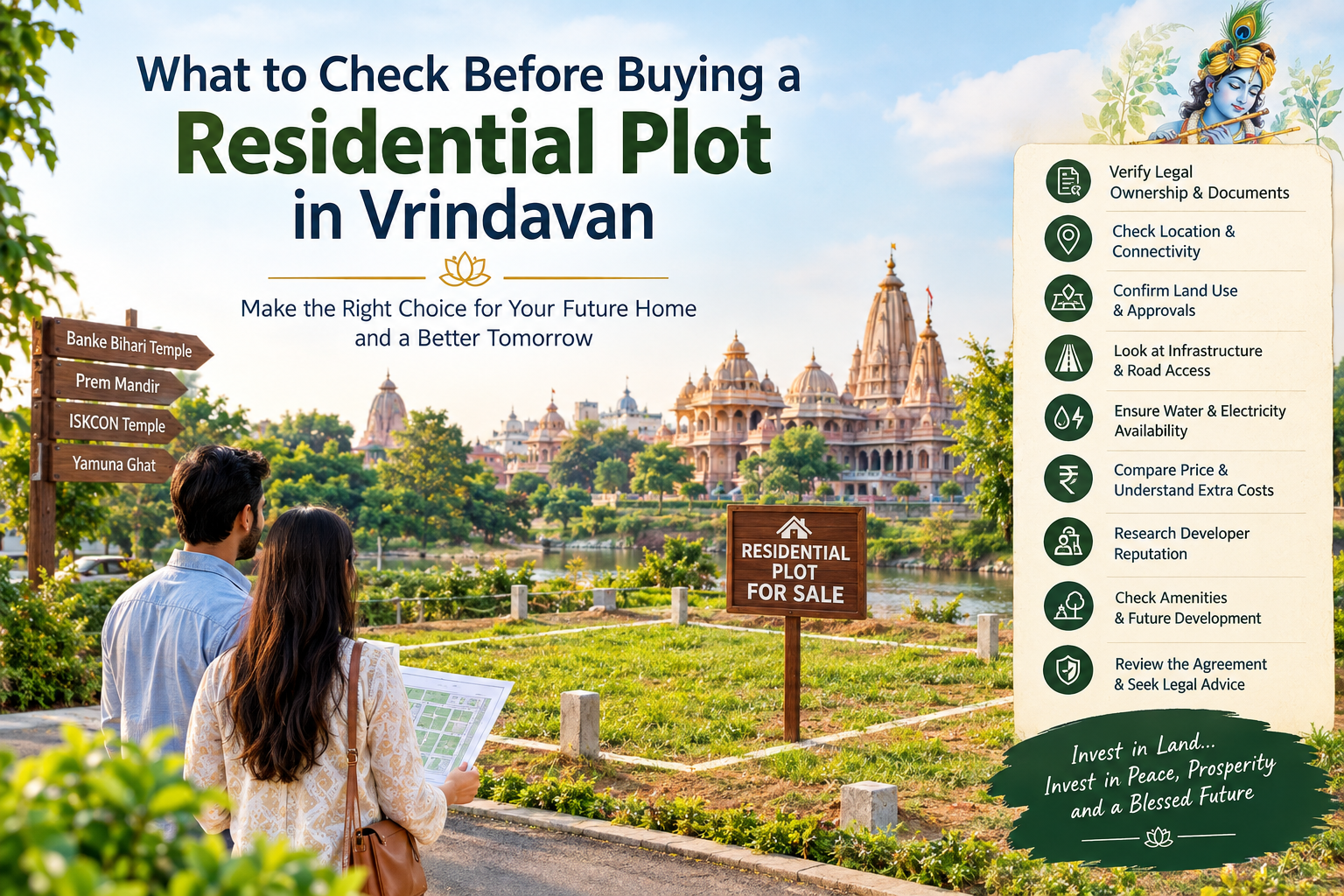 What to Check Before Buying a Residential Plot in Vrindavan