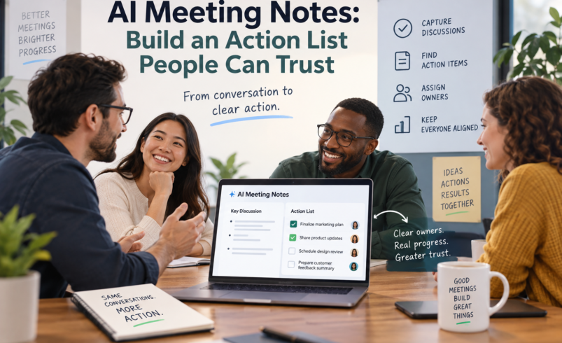 AI Meeting Notes: Build an Action List People Can Trust