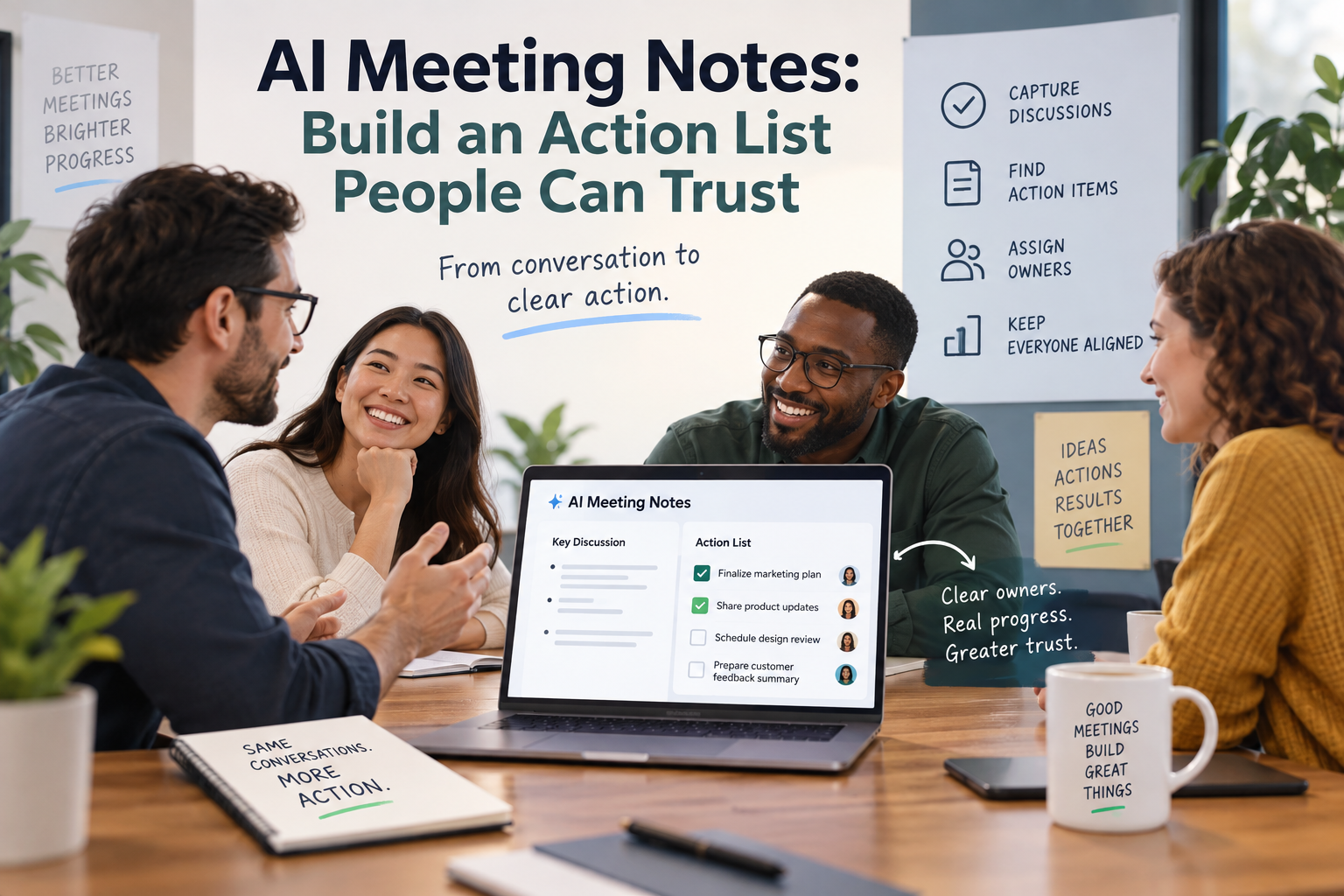 AI Meeting Notes: Build an Action List People Can Trust