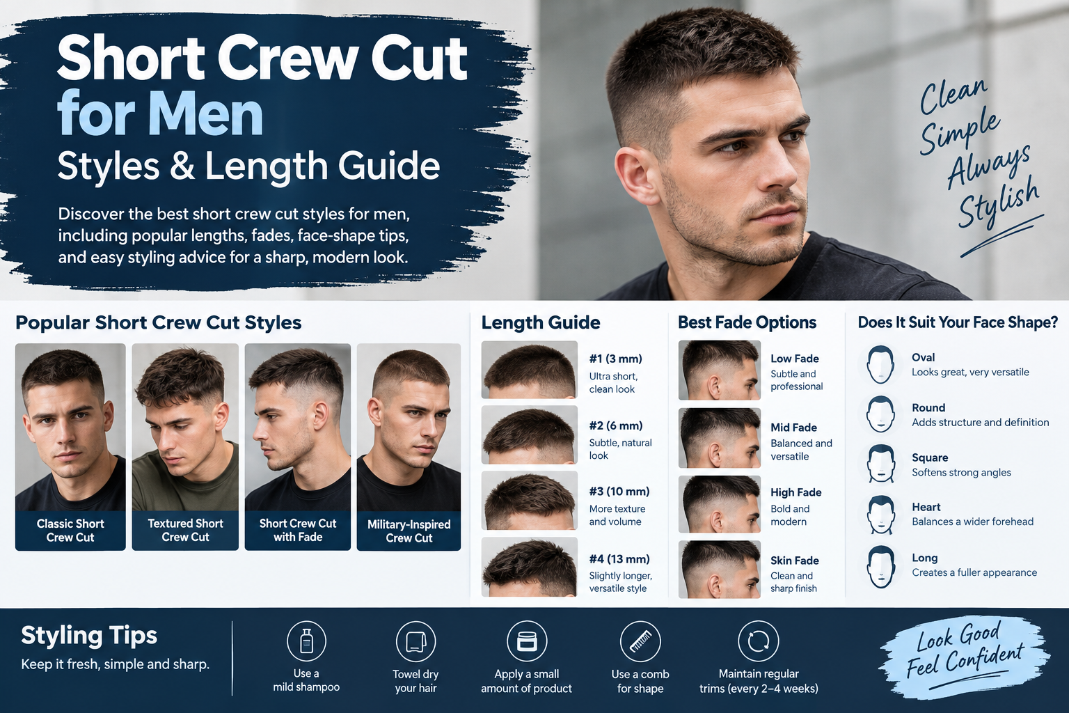 How to Ask Your Barber for a Crew Cut