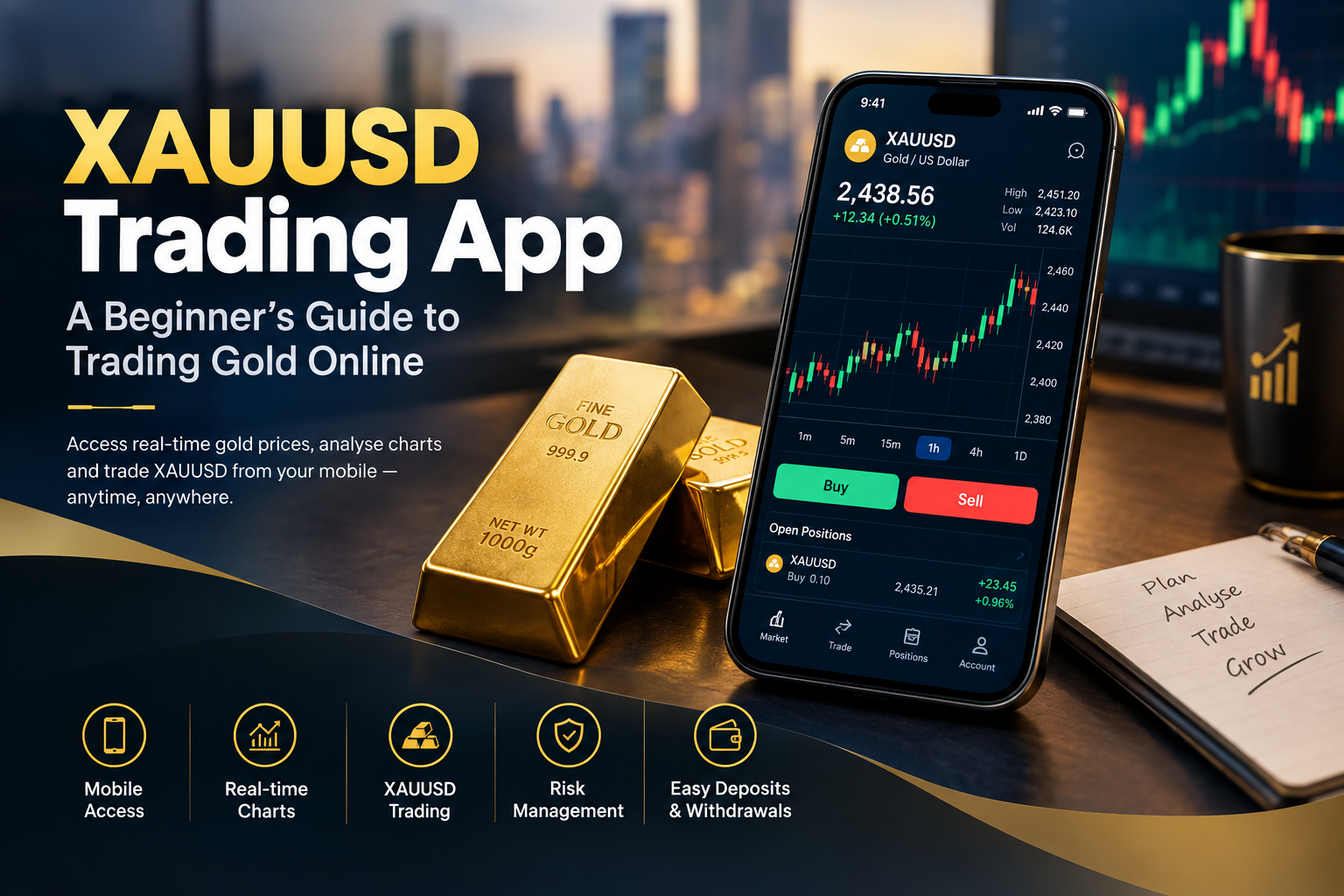 XAUUSD Trading App: A Beginner’s Guide to Trading Gold Online