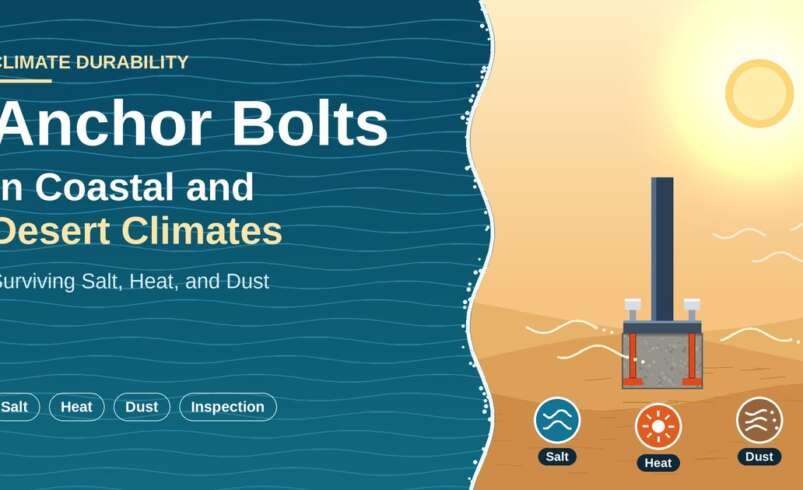 Anchor Bolts in Coastal and Desert Climates: Surviving Salt, Heat, and Dust